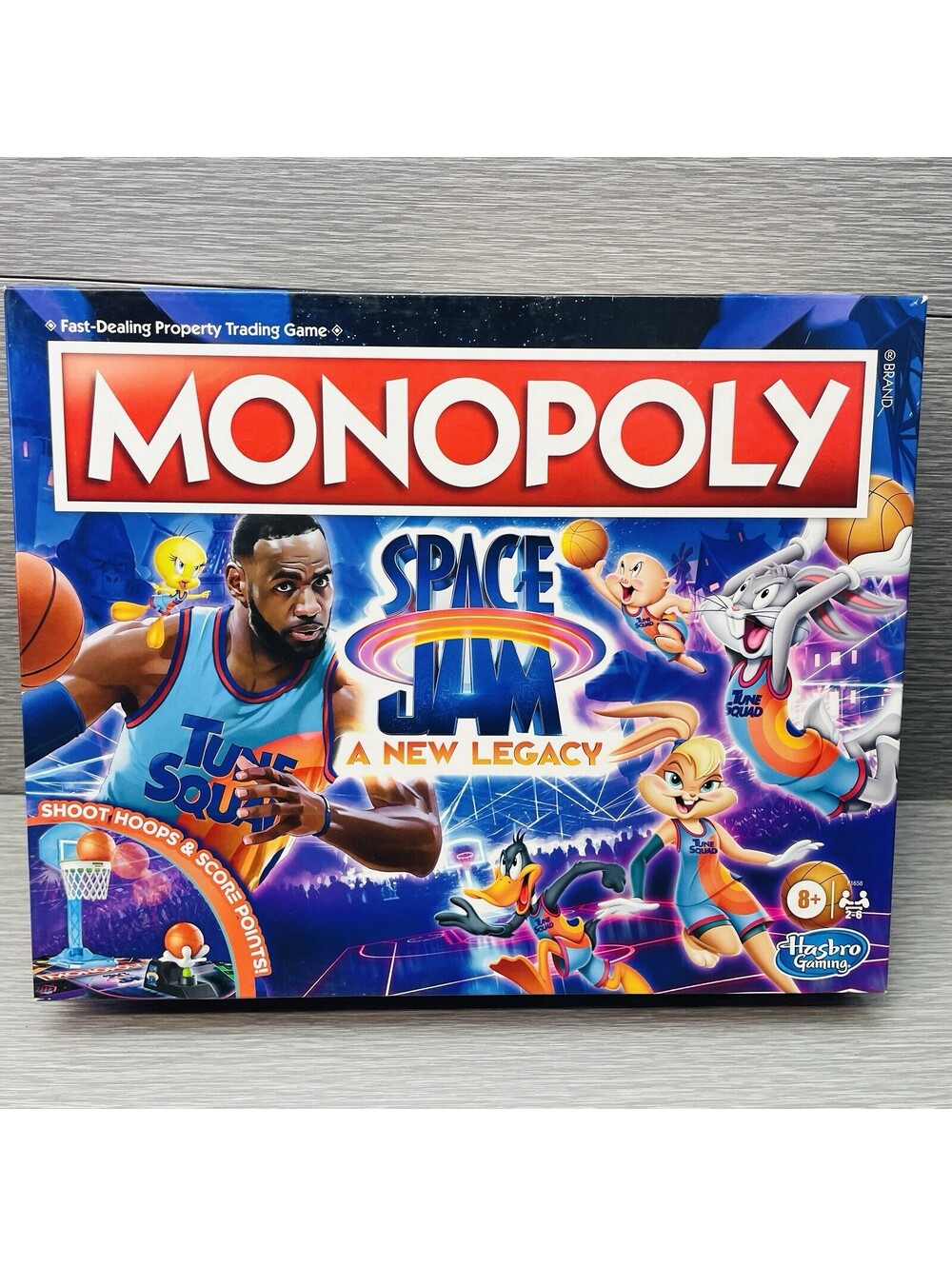 Monopoly: Space Jam: A New Legacy Edition Family Board Game, LeBron James Space